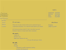 Tablet Screenshot of choices4pregnancy.com